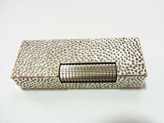 DUNHILL Rollagas Lighter Sterling Silver 925 Gas leaks W/4p O - rings & Box etc 3