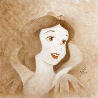 Snow White Portrait - Mike Kupka - Limited Edition Giclee On Canvas