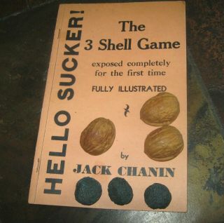 Vintage 1934 Jack Chanin 3 Shell Game Magic Trick Exposed Completely W/ Shells