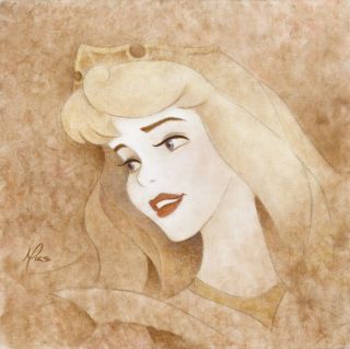 Sleeping Beauty Portrait - Mike Kupka - Limited Edition Giclee On Canvas