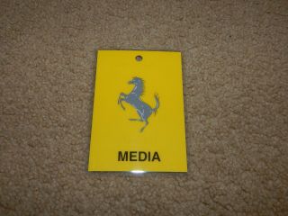 Ferrari Event The Lodge At Pebble Beach Concours Media & Press Pass Oem
