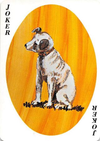 Dog Joker Single Swap Vintage Wide Playing Card Victor
