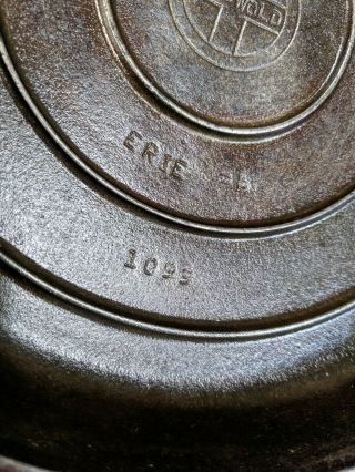 RARE Griswold 1099 Cast Iron Lid 3 Self Basting no.  9 5
