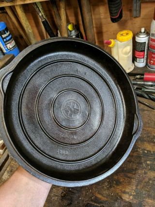 RARE Griswold 1099 Cast Iron Lid 3 Self Basting no.  9 7