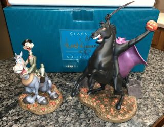 Disney Wdcc Adventures Of Ichabod & Mr Toad " Headless Horseman " W/box & Euc