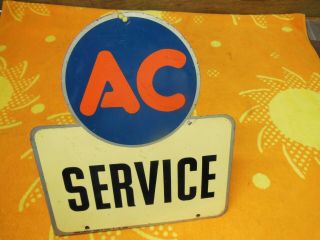 1948 Ac Service Flange Sign Double Sided Die Cut