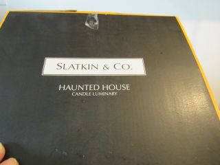 Rare Bath & Body Halloween Haunted House Luminary - Slatkin & Co. 3