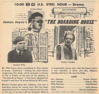 1956 Tv Ad James Joyce 