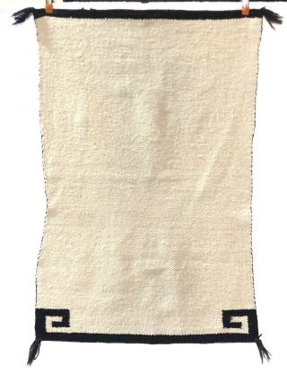 Navajo Early Crystal Weaving - Woven Rug Blanket Saddle Textile 50” X 33”