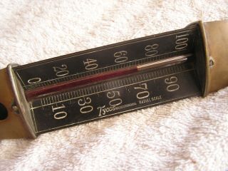 Vintage Tycos Radial Scale Thermometer Rochester NY 4