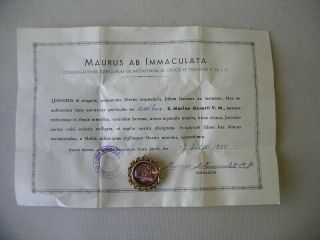 Reliquary Relic Saint Maria Goretti With Document (against Poverty)