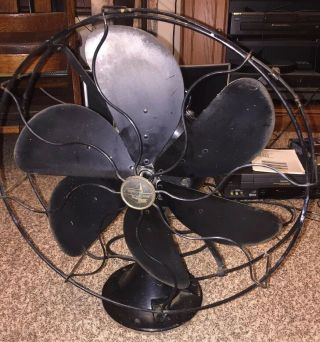 Antique Emerson 29668 16.  5 " 6 Blade Fan For Restoration