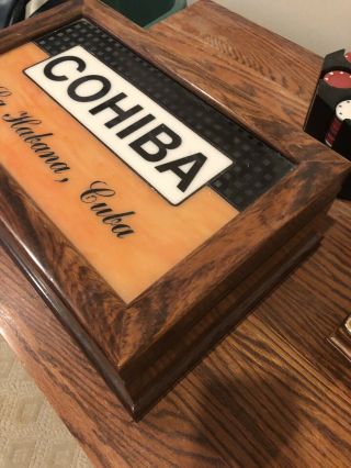 Cohiba Custom Cocobolo Wood Humidor Humidifier