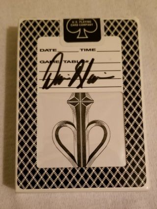 David Blaine Bee Split Spades Playing Cards - Signed