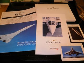 British Airways Concorde Inflight Folder With Contents.