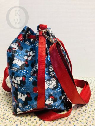 NWT Harvey ' s Seatbelt Bag Disney Mickey Loves Minnie Park Hopper Purse 19042M 5