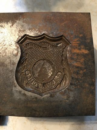 The Baltimore & Ohio Southwestern RR Police badge die and force (mold) 2