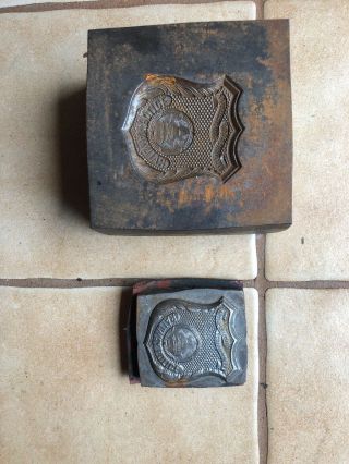 The Baltimore & Ohio Southwestern RR Police badge die and force (mold) 6