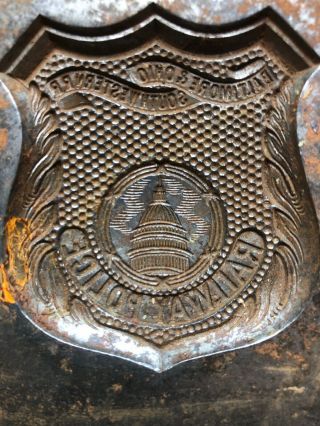 The Baltimore & Ohio Southwestern RR Police badge die and force (mold) 7