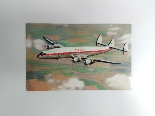 Airline Issued Qantas Empire Airways Constellation Inflight Postcard