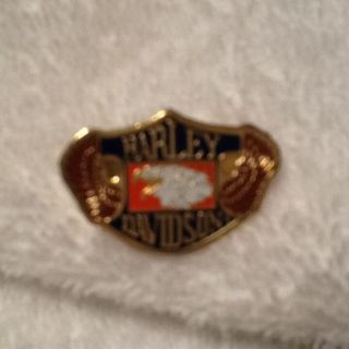 Harley Davidson Solid Brass Collectors Eagle Pin