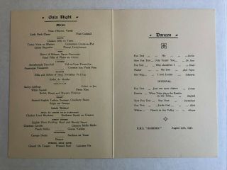 Rare 1931 White Star Line Homeric Dinner Menu | Gala Night 2