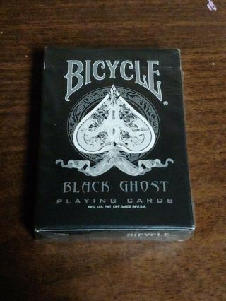 RARE Bicycle Black Ghost 1st Edition Ellusionist Playing Cards Deck 8