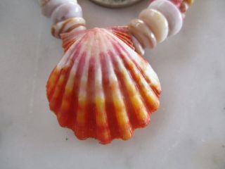 Sunrise Kahelelani shell necklace.  Incredible Fire Red Sunrise/AAA Quality 3