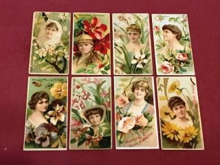 DUKE ' S CIGARETTES FLORAL BEAUTIES 50 Tobacco Cards Compete? 2