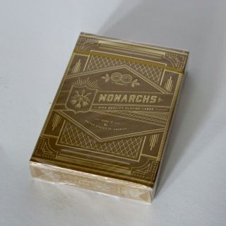Rare.  Limited Ed.  Gold Monarch Playing Cards By Theory 11. ,