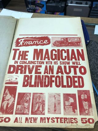 France The Magician - Drive Auto Blindfolded Red Poster