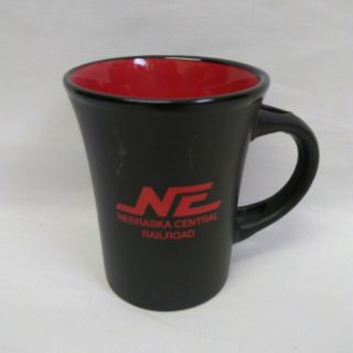Nebraska Central Railroad Coffee Mug Cup Black Red Sino Singware