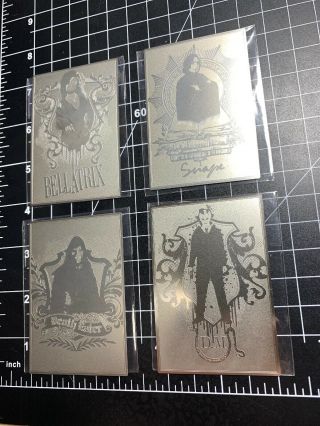 Harry Potter Half Blood Prince Bt1 - Bt4 Metal Box Topper Card Set - Snape