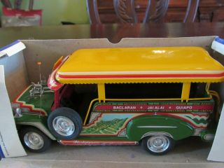 Vintage Promite Miniature Philippine Jeepney - Nos - Never Displayed