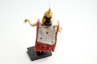 Vintage Thai Thailand Dancing Ethnic Doll Crown Antique Figurine Traditional Toy 5