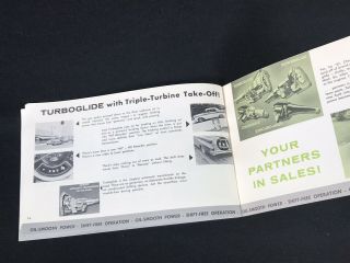 Vtg 1957 Chevrolet Chevy Car Engine & Transmissions Advertising Sales Brochure 5