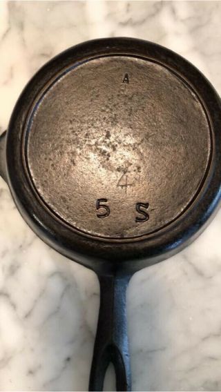Bsr Birmingham Stove And Range Cast Iron Skillet / 5 S Red Mountain / Ghost " 4 "