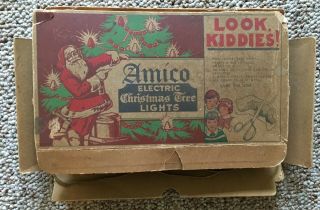 Amico Electric Christmas Tree Lights Orig Bx Bulbs Are Edison Pear Exhaust Tip