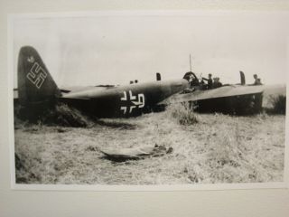 Junkers Ju 88 Crash Site Photograph Yorkshire 1940: Raf Driffield,  Luftwaffe Ww2