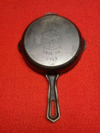 SCARCE 3 GRISWOLD HAMMERED BLACK CAST IRON SKILLET 2013 W/ HINGED LID 2093 4