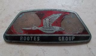 Vintage Rootes Group Uk Emblem Badge Sign Car Old Automobile Vtg 1960s