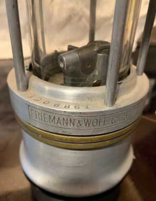 Friemann & Wolf G.  m.  b.  h.  Zwickau I/SA Permissible Flame Miners Lamp Germany 2