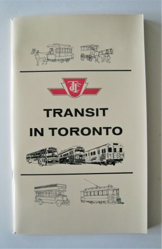 Vintage 1969 Toronto Canada Ttc Transit In Toronto Book