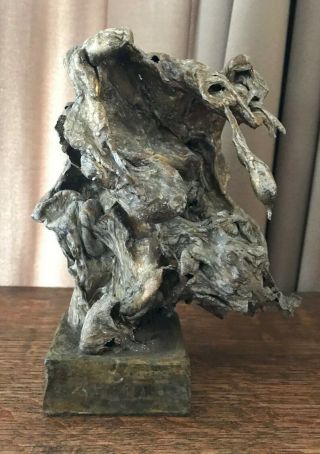 Vintage Sascha Brastoff Magnesium Sculpture,  Pleasing dynamic shape 7