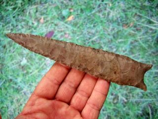 Fine 7 1/4 inch Missouri Dalton Point with Arrowheads Artifacts 3