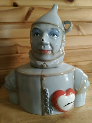 Tin Man Wizard Of Oz Star Jars Ceramic Cookie Jar Treasure Craft 281/1939