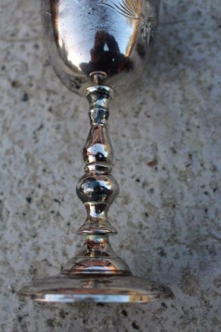 Antique Church Communion Chalice Goblet Communion Wine Cup Grail 164 5