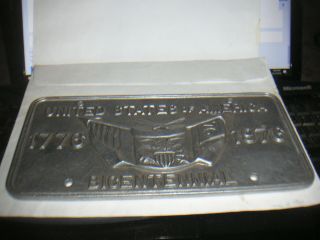 United States Of America 1976 Bicentennial License Plate Pew Ta Rex York Pa Htf