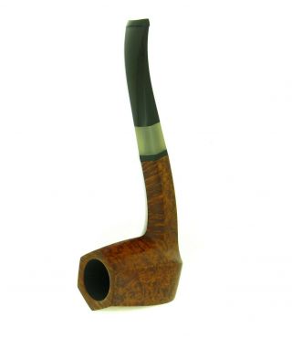 POUL ILSTED HORN INSERT PANELED BIRDS EYE PIPE UNSMOKED 7