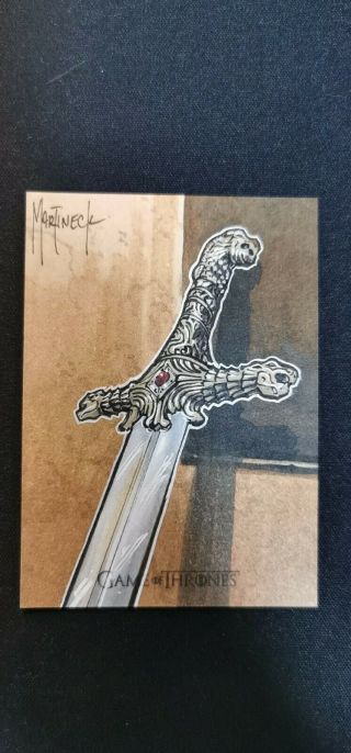 Game Of Thrones Sketch 1/1 Longclaw Artist Martineck